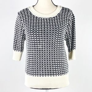 Banana Republic Short Sleeve Herringbone Sweater